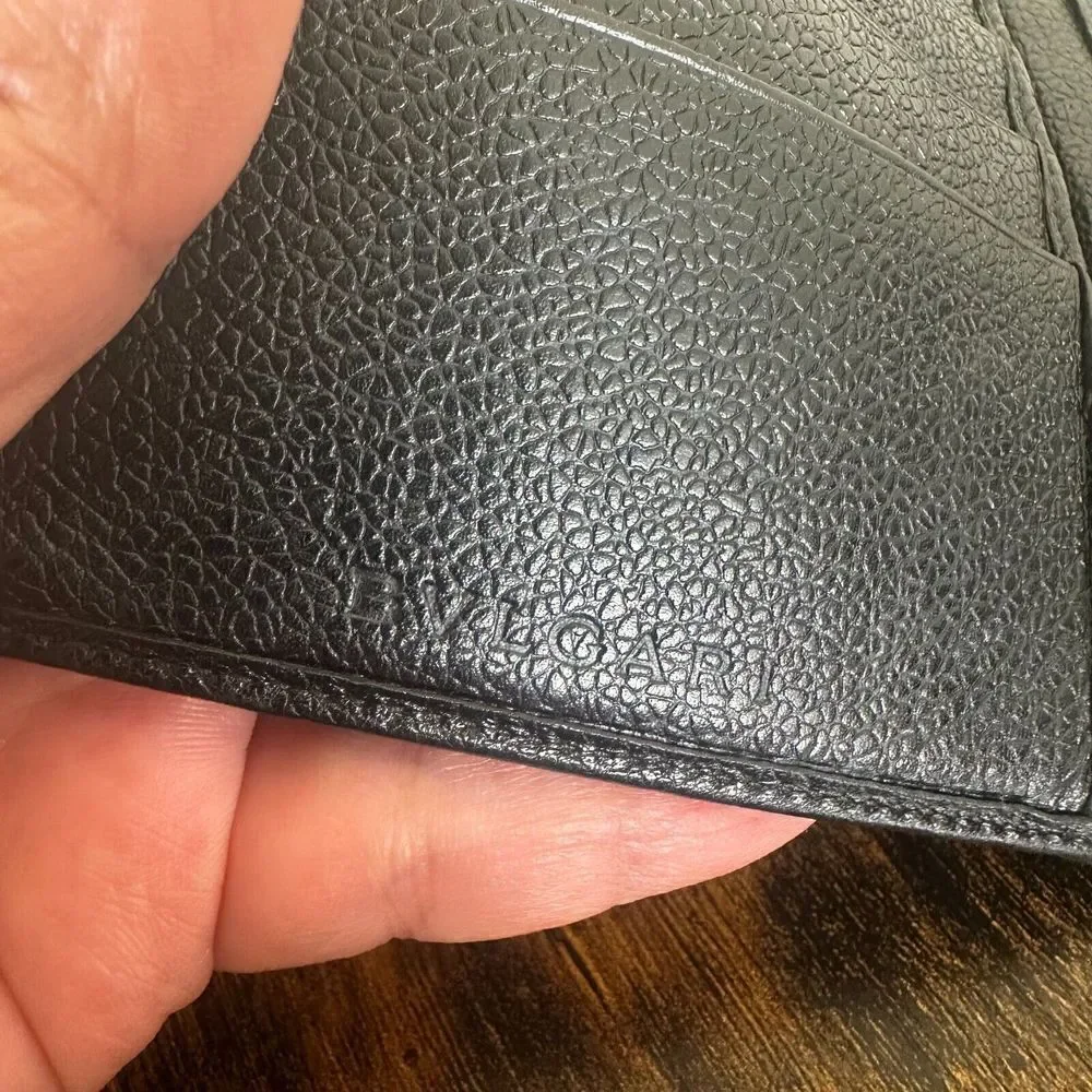 BVLGARI‎ B Zero Bifold Wallet Black Leather